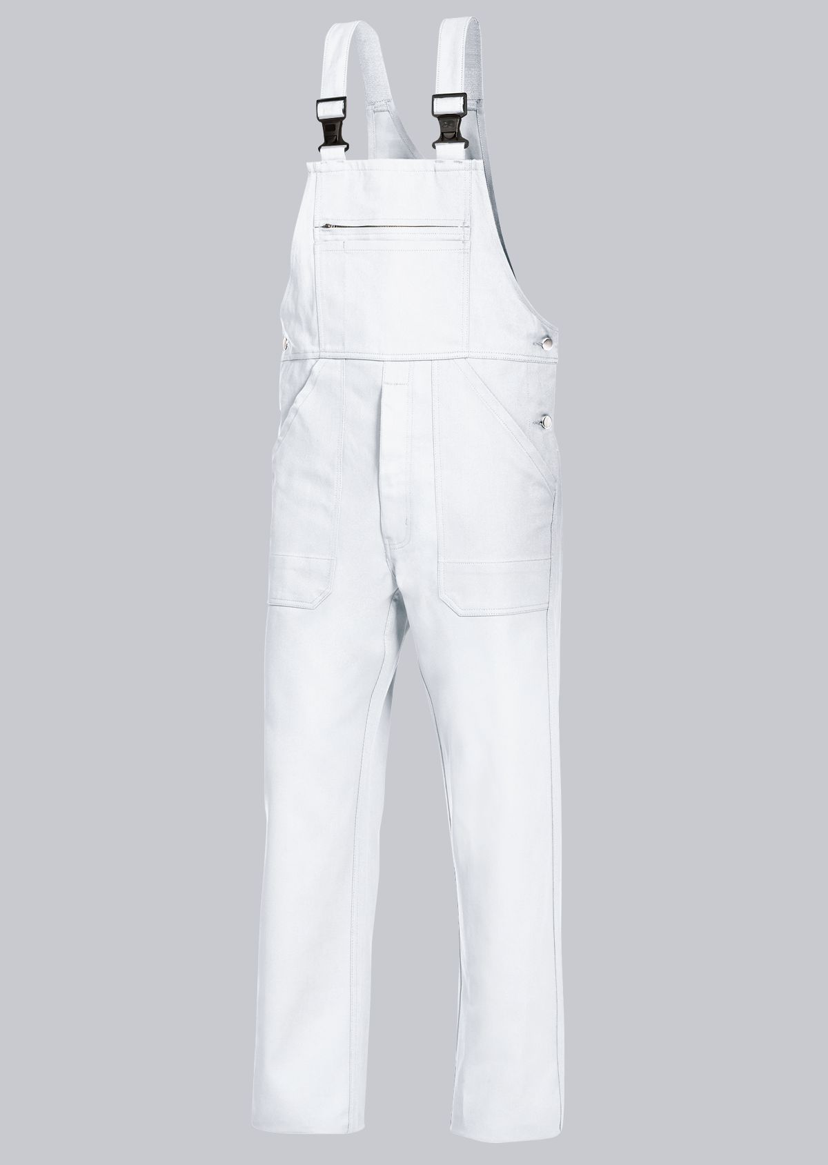 BP® Basic-Latzhose aus Baumwolle weiß Cover Bild