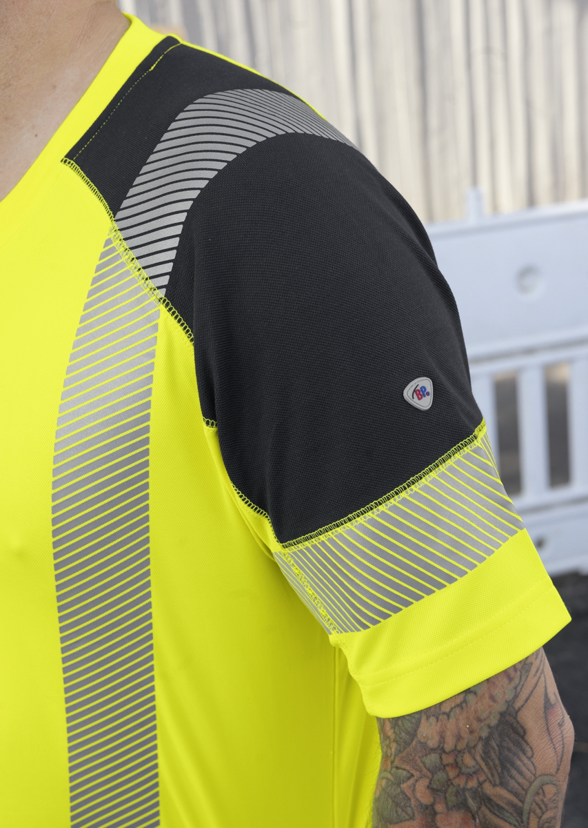 BP® T-shirt fonctionnel haute-visibilité, polyester recyclé