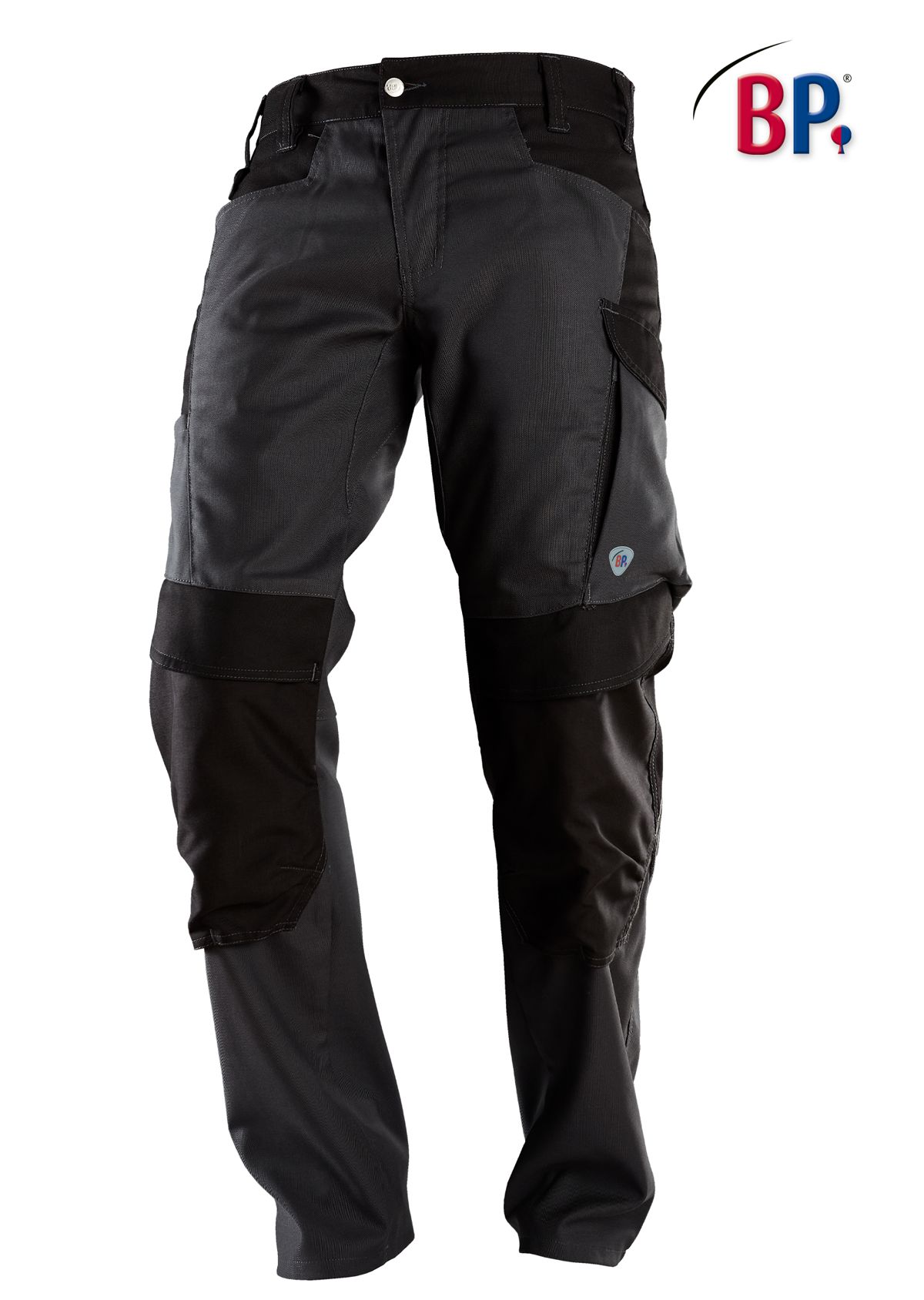 1820-565-5632_BP® Robuste Arbeitshose mit Kniepolstertaschen_anthrazit/schwarz_Bild 2
