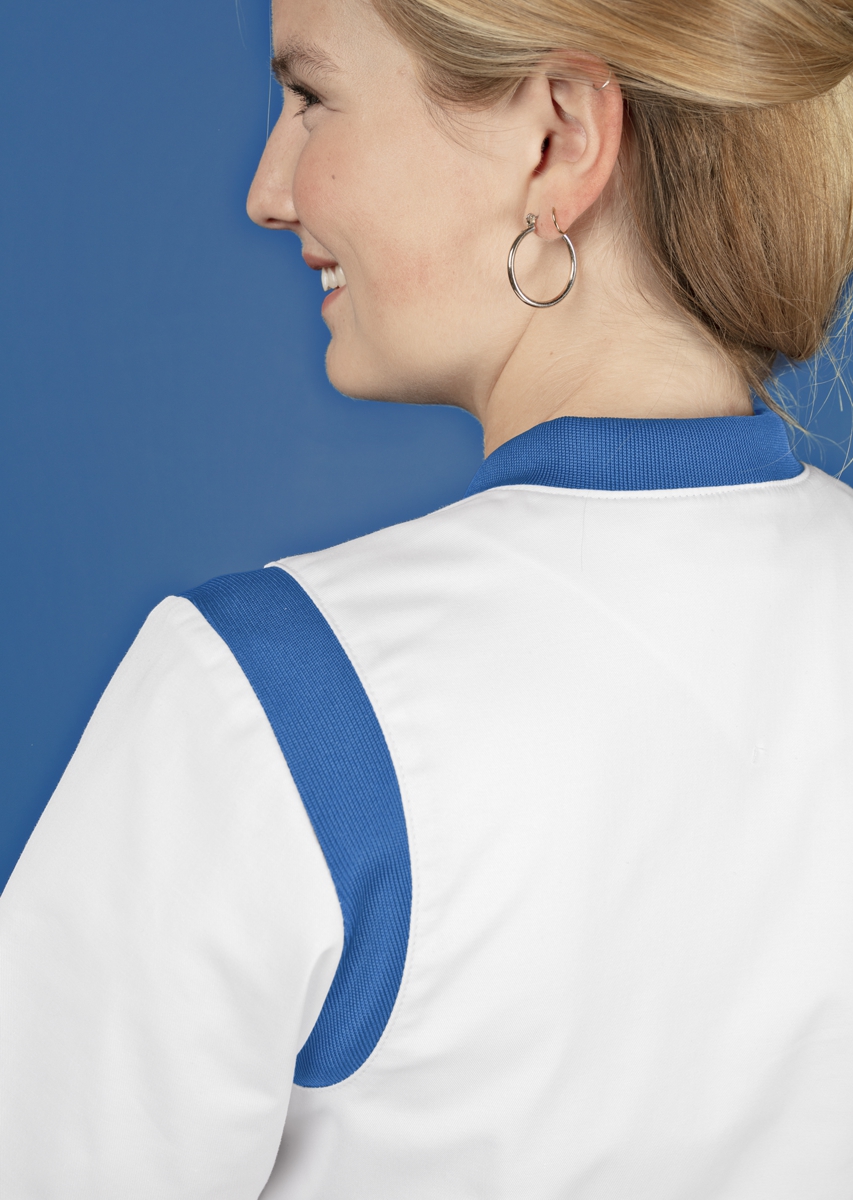 1710-684-2106 BP® Stretch women's tunic white/azure blue Thumbnail 3