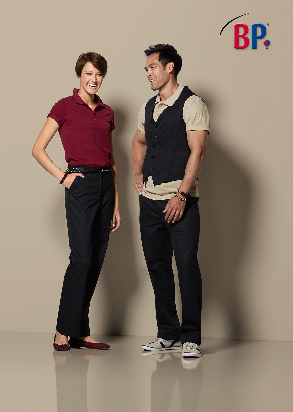 BP® STRETCH-Damenhose schwarz Thumbnail 1