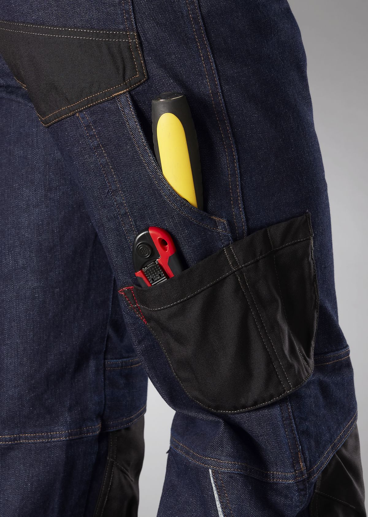 BP® Jean worker avec genouillères deep blue, stone Thumbnail 3