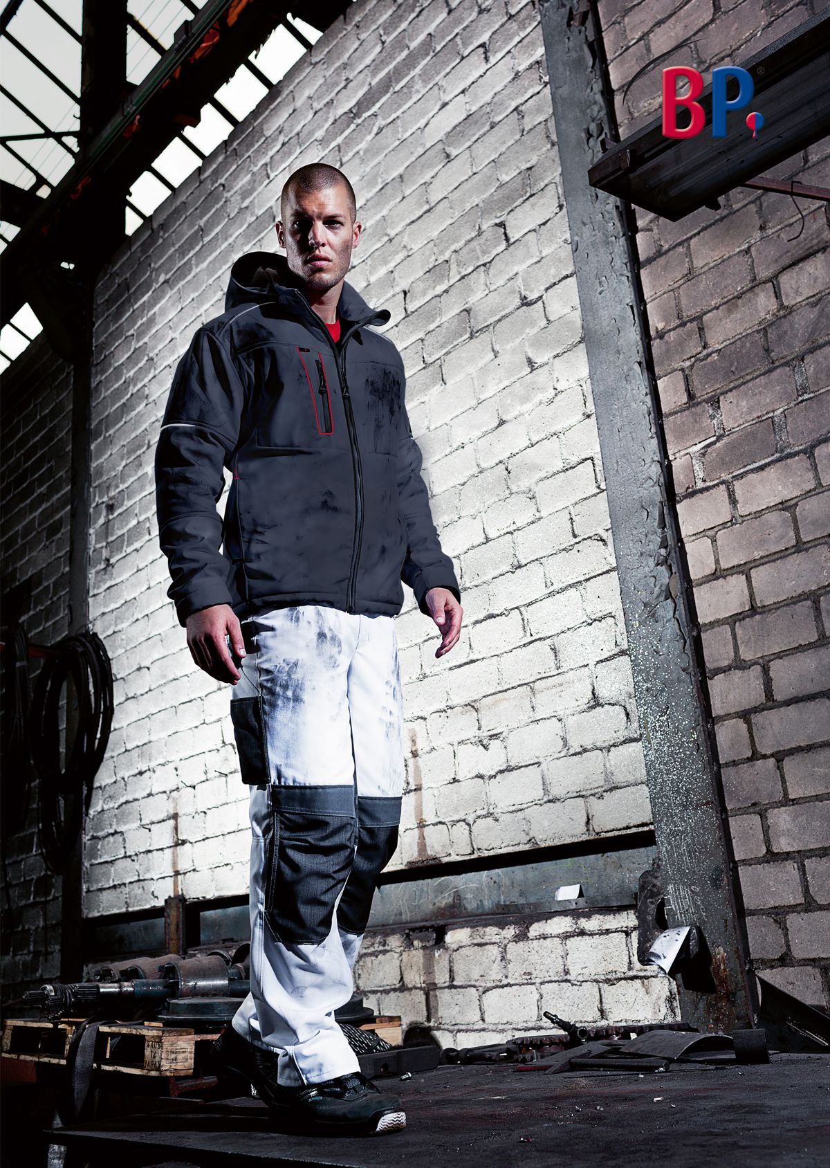 BP® Durable work trousers with knee pad pockets